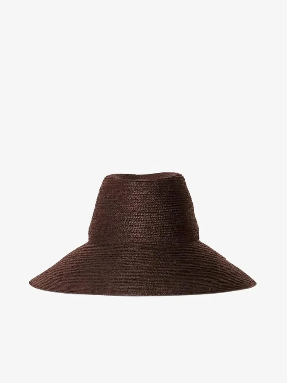 Janessa Leone Colette Straw Hat, Chocolate ,Size Large, NWT